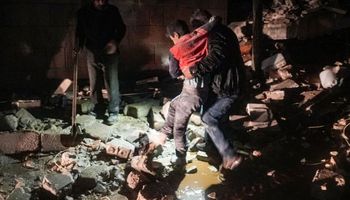 اثار الزلزال المدمرة في سوريا