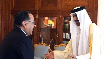 لقاء امير قطر ومدبولي