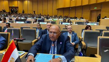وزير الخارجية يلقي كلمة مصر في مؤتمر مجلس السلم والأمن