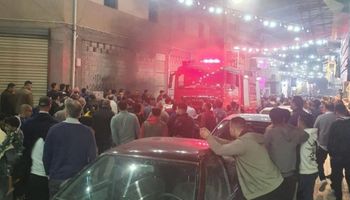 حريق جراج في الإسكندرية