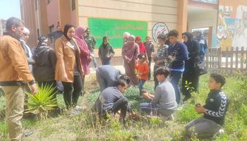 انطلاق فعاليات المبادرة الرئاسية (100 مليون شجرة) بعدد من مدارس بورسعيد 
