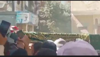 تشييع جنازة الشيخ عزت الصياد بالفشن في بنى سويف 