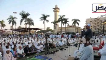 صلاة العيد بساحة أبو الحجاج الأقصري 