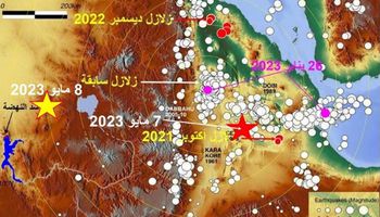 توابع زلزال مصر وإثيوبيا 