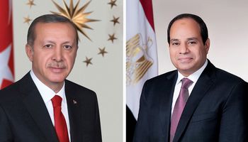  الرئيس عبد الفتاح السيسي والرئيس التركي رجب طيب إردوغان
