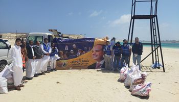 " شواطئنا بدون بلاستيك".. مبادرة لحماة الوطن بمطروح بشاطئ روميل مع مؤسسة شباب بيحب مصر 