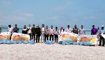 مرسي مطروح تطلق حملة بعنوان "نظفوا المتوسط " لنظافة الشواطئ بالتعاون مع المكتب العربي وجمعية الرامس  