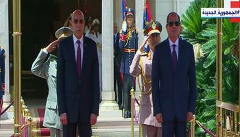 السيسي ورئيس موريتانيا