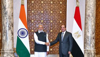 لقاء رئيس وزراء الهند بالرئيس السيسي