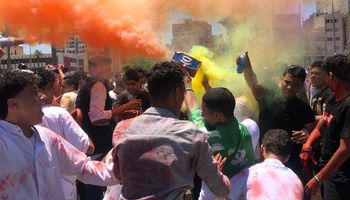 احتفالات طلاب الثانوية العامة ببورسعيد بانتهاء الامتحانات