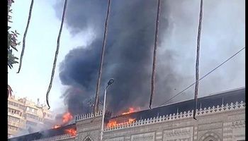 حريق وزارة الأوقاف 