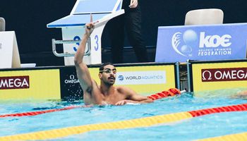 عبد الرحمن سامح بطل السباحة