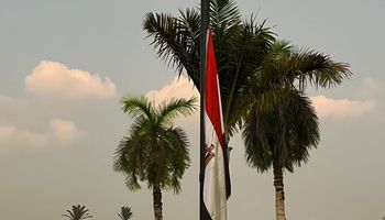علم مصر بجامعة القاهرة 
