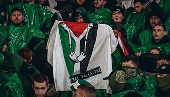 جماهير سيلتيك تساند فلسطين 