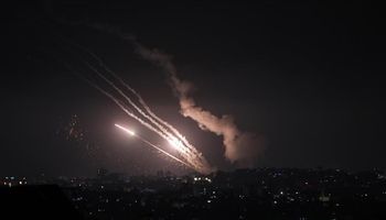 إطلاق صواريخ تجاه غزة