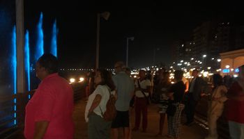 استقبال السياح الأجانب بالممشى السياحي لكورنيش النيل ببنى سويف 
