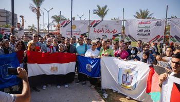 انتفاضة طلاب جامعة بورسعيد تضامنا مع الفلسطينيين 