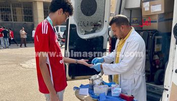 جماهير الأهلي تتبرع بالدم لشعب فلسطين