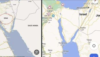 حذف اسم سيناء من الخرائط