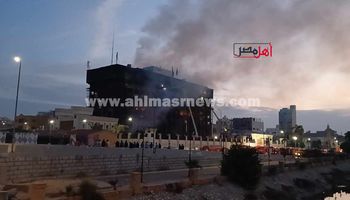 حريق مبنى مديرية أمن الإسماعيلية 