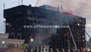 حريق مبنى مديرية أمن الإسماعيلية 