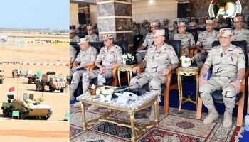 رئيس أركان حرب القوات المسلحة يشهد تنفيذ بياناً عملياً للجيش الثانى الميدانى