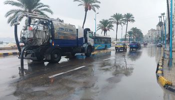 سقوط أمطار بالإسكندرية 