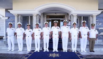 قائد القوات البحرية يلتقى قائدي العمليات البحرية الأوربية ( أطلانطا ) و( حارس البحر )