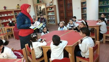 قصر ثقافة الطفل يستضيف اطفال مدرسة بني الجيشي 