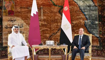 الرئيس السيسي وأمير قطر