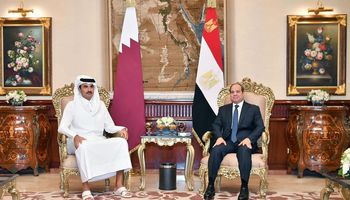  السيسي وأمير قطر