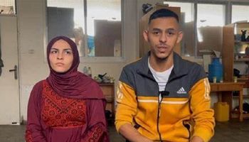 ماجد وسارة اول عروسان في غزة