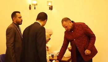 محمود الخطيب يدلي بصوته في انتخابات الرئاسة