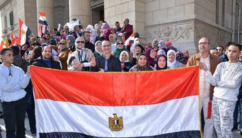 استمرار  موجات المشاركة  الكبيرة لجامعة القاهرة في الانتخابات الرئاسية 
