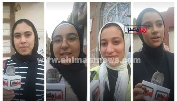 طالبات الشهادة الإعدادية بكفر الشيخ 