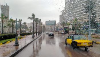 هطول أمطار بالإسكندرية