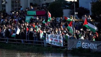 تظاهر الآلاف في لندن للمطالبة بوقف إطلاق النار في غزة