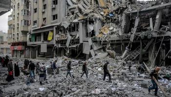 آثار العدوان على غزة 
