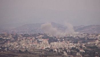 قصف  بلدة كونين  في لبنان