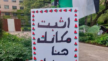 طلاب شيكاغو يدعمون فلسطين
