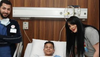زيارة حورية فرغلي لـ مستشفى الناس