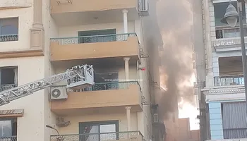 حريق شقق سكنية 