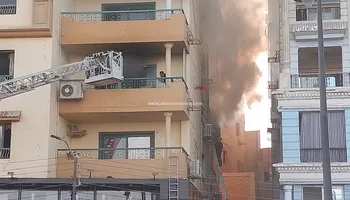 حريق شقة سكنية ببني سويف 