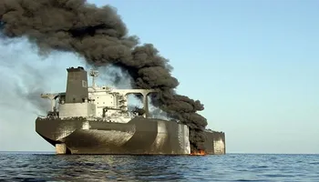 قصف سفينة أمريكية في البحر المتوسط