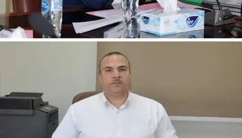 محافظ بنى سويف ومدير التفتيش المالى والإداري 