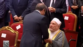 الرئيس السيسي وأحمد عمر هاشم