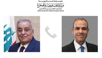 وزير الخارجية ونظيره اللبناني