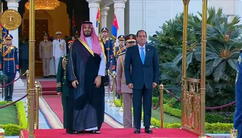  الرئيس السيسي والأمير محمد بن سلمان ولي العهد السعودي