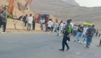 حادث اتوبيس طلاب جامعة الجلالة   