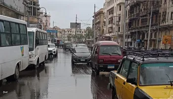 هطول أمطار غزيرة بالإسكندرية